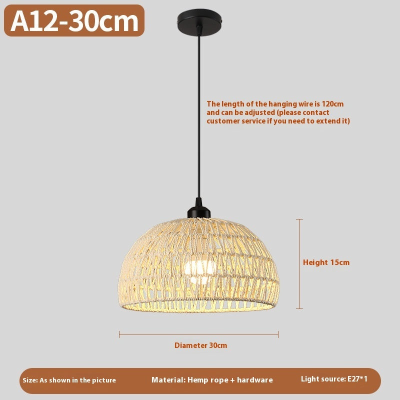 Woven Rattan Boho Chandeliers