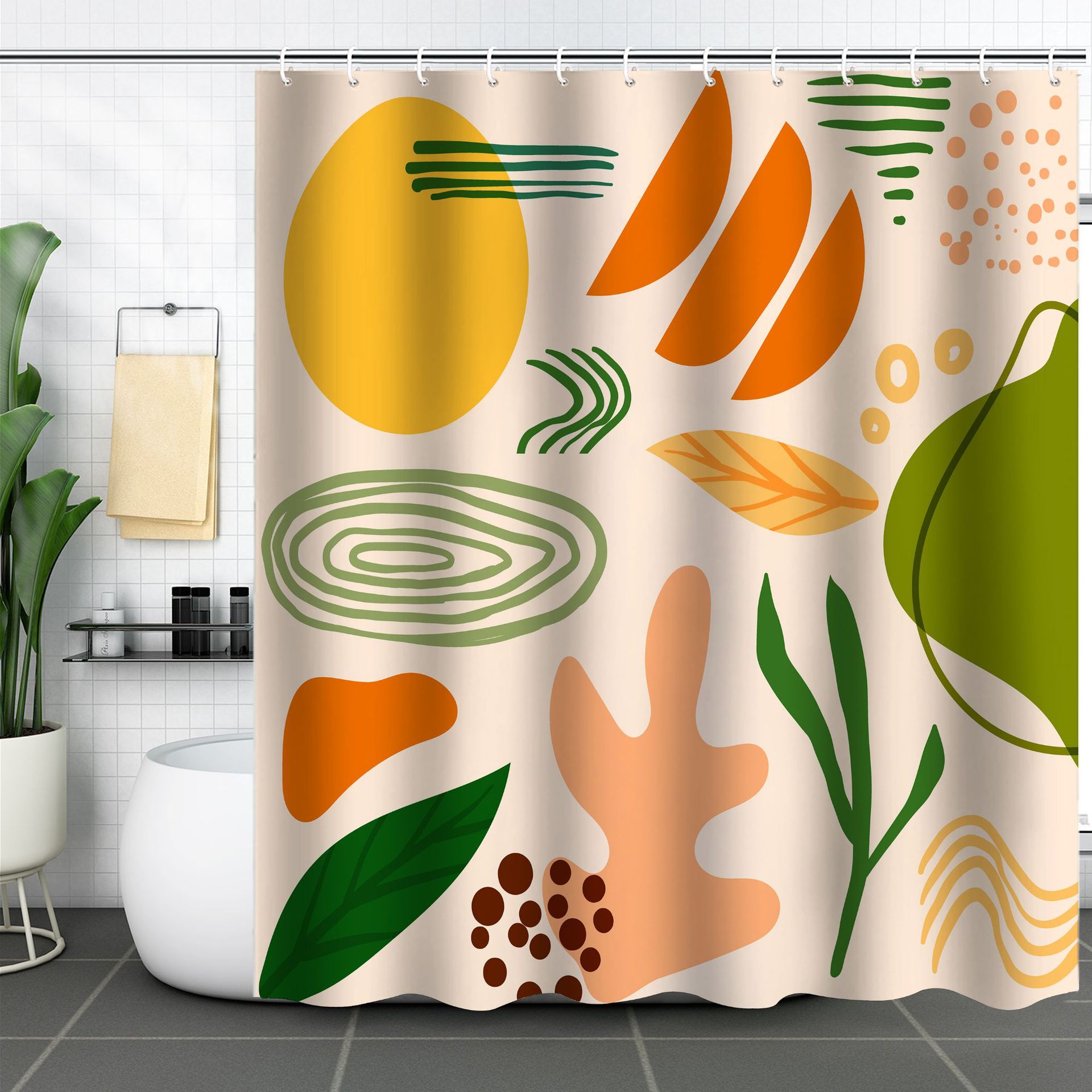 Colorful Boho Printed Shower Curtains