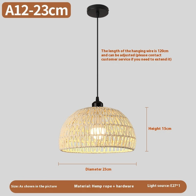 Woven Rattan Boho Chandeliers