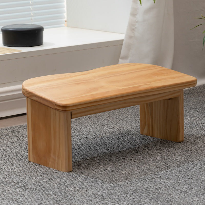 Wooden Single Legged Minimalist Meditation Bench