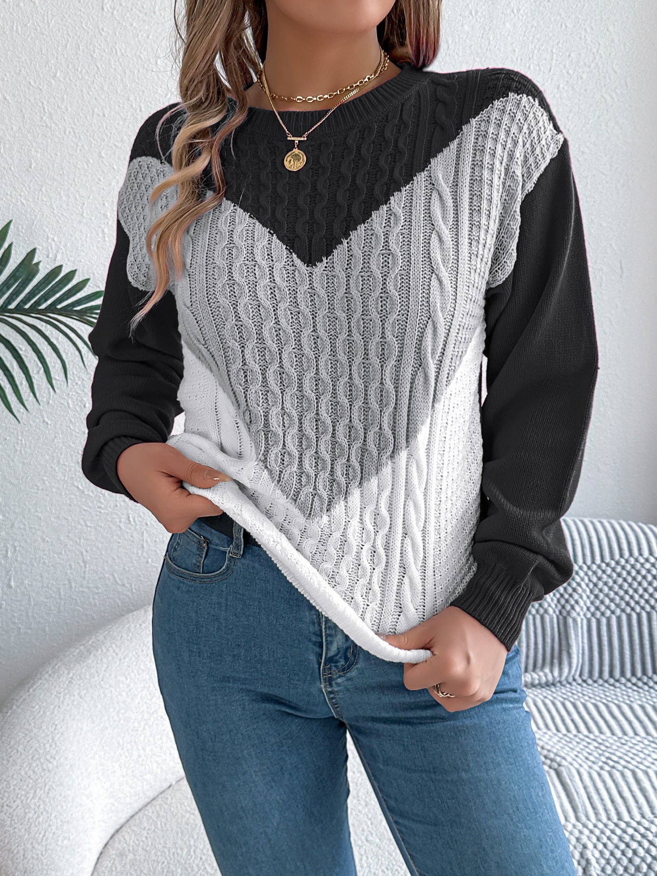 Geometric Bohemian Chic Sweater