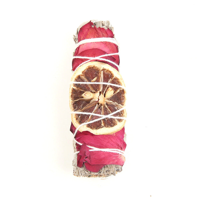 Colorful White Sage and Flower Smudge Sticks