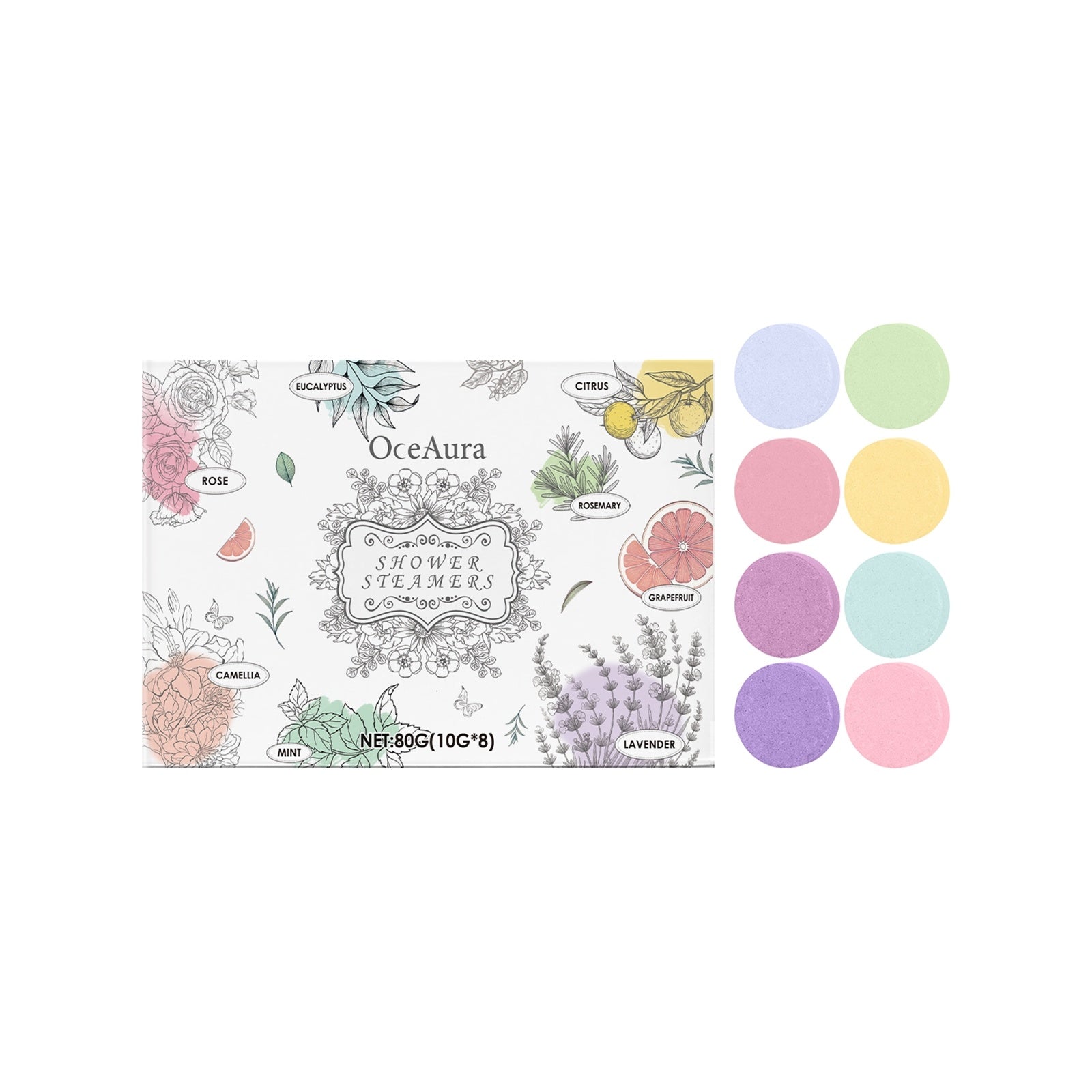 8 Piece Set Aromaherapy Shower Steamers