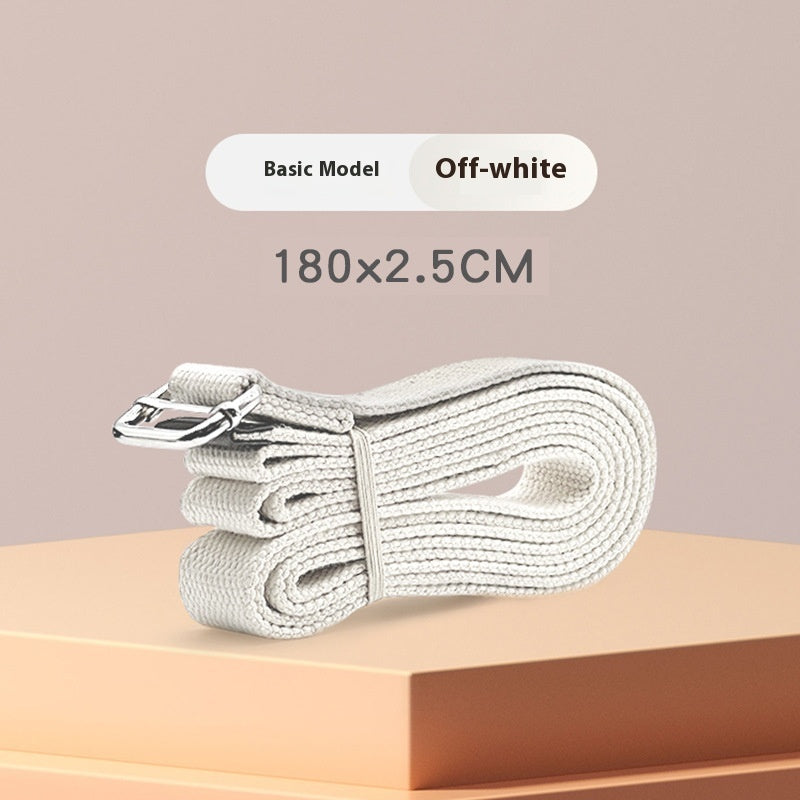 Long Yoga Strap with Metal Buckle