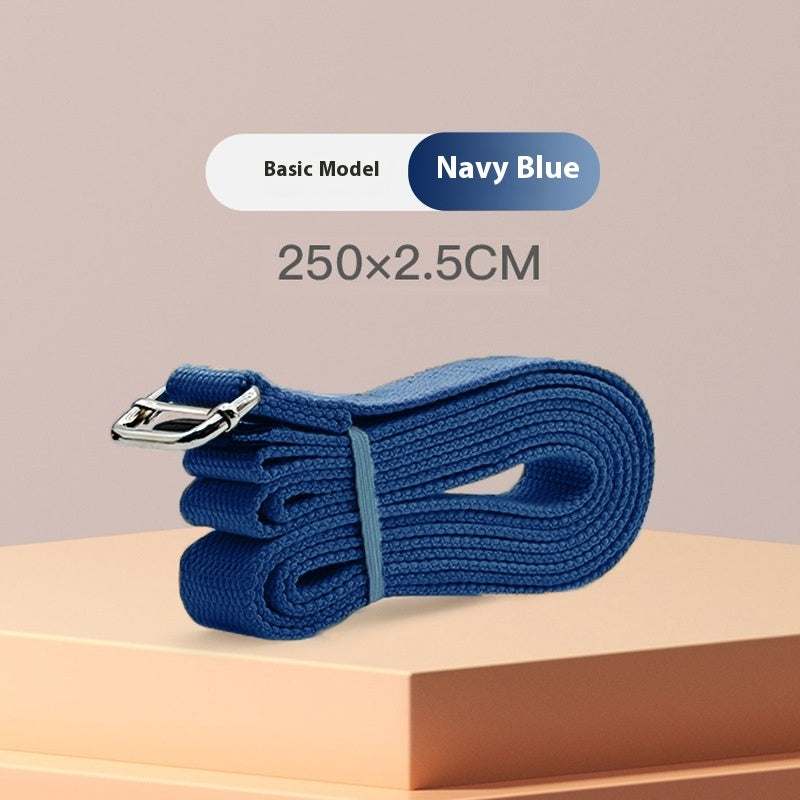 Long Yoga Strap with Metal Buckle