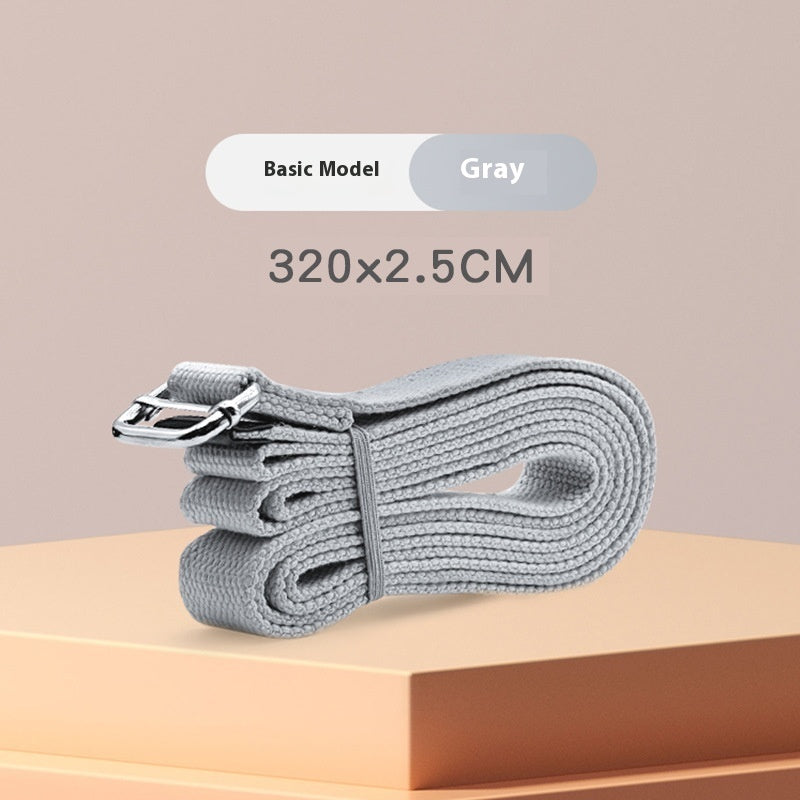 Long Yoga Strap with Metal Buckle