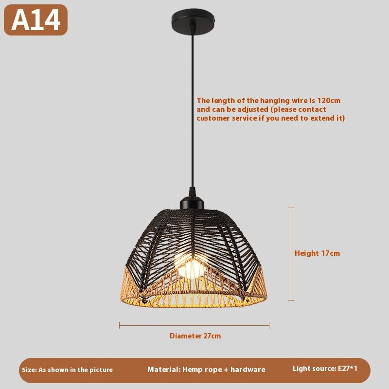 Woven Rattan Boho Chandeliers