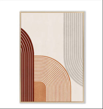 Abstract Geometric Bohemian Canvas Prints Set