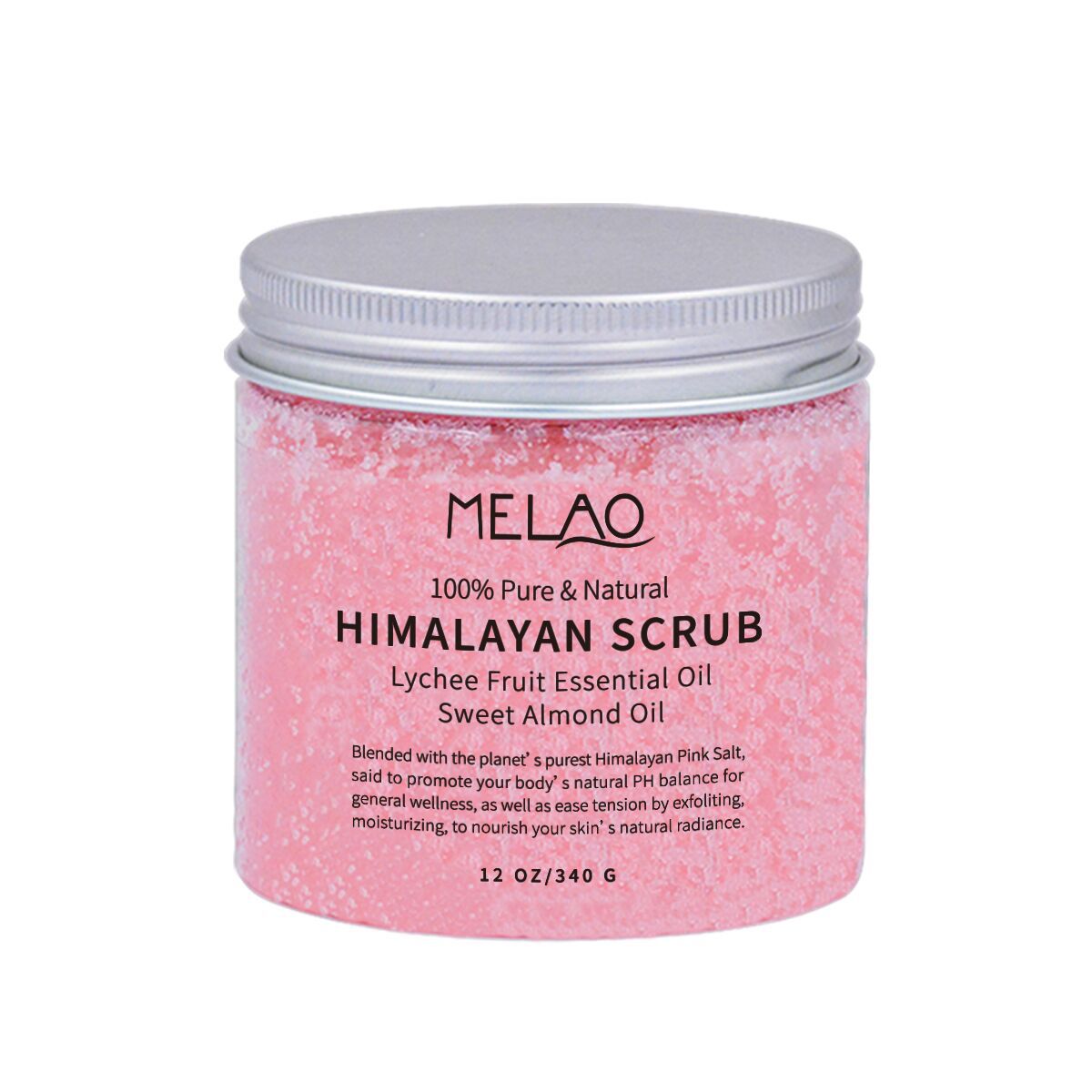Almond and Lychee Oil Himalayan Salt Body Scrub