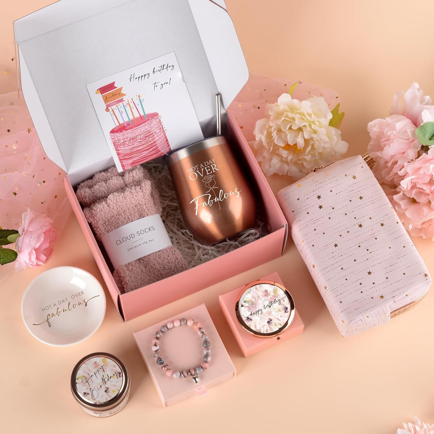 Aromatherapy Candle Bath Set Gift Basket Boxes with long-lasting fragrance, elegant packaging, and relaxing spa essentials for beautiful self-care gifting.