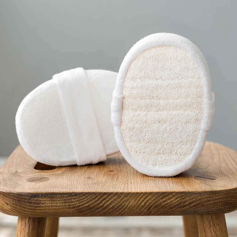 Beige Bath Sponge with Handle