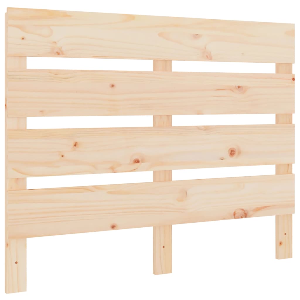 Beige Wood Headboard Small Double Bed Size