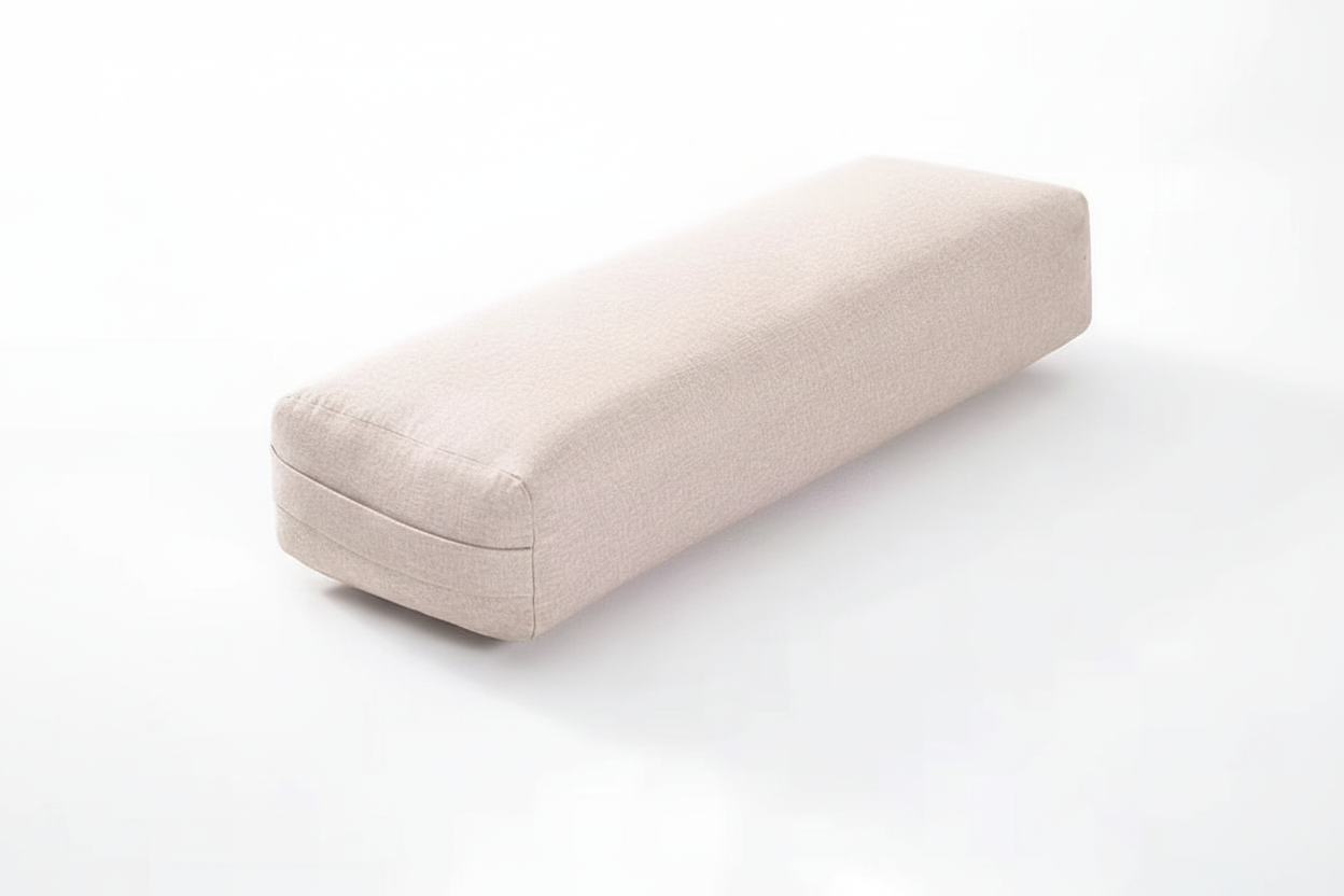 Large Rectangular Yoga Cushion Pastel Colors