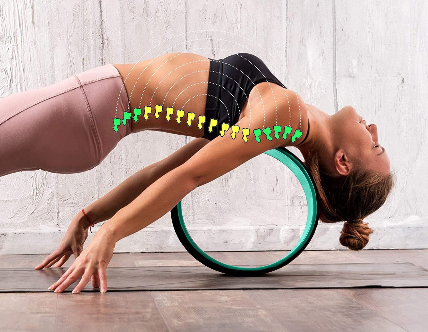 Black Yoga Wheels Different Size