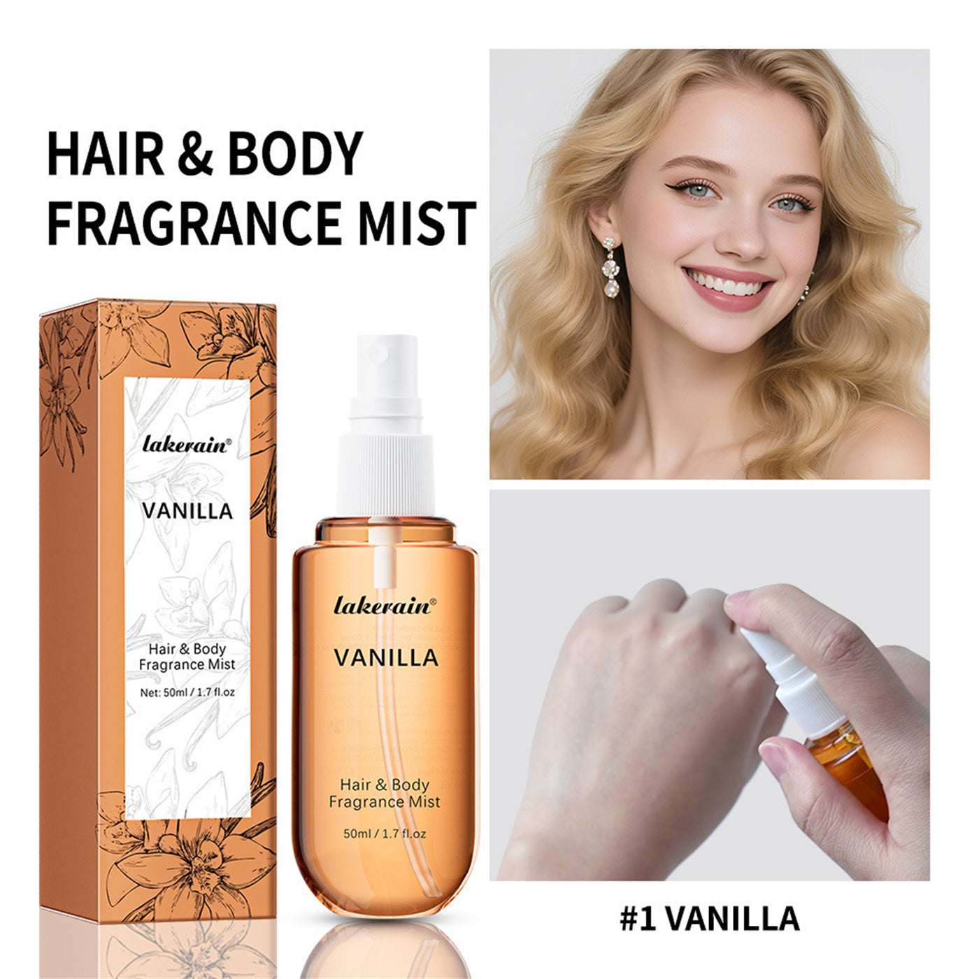 Body and Hair Mists 50ml Fragrance Spray
