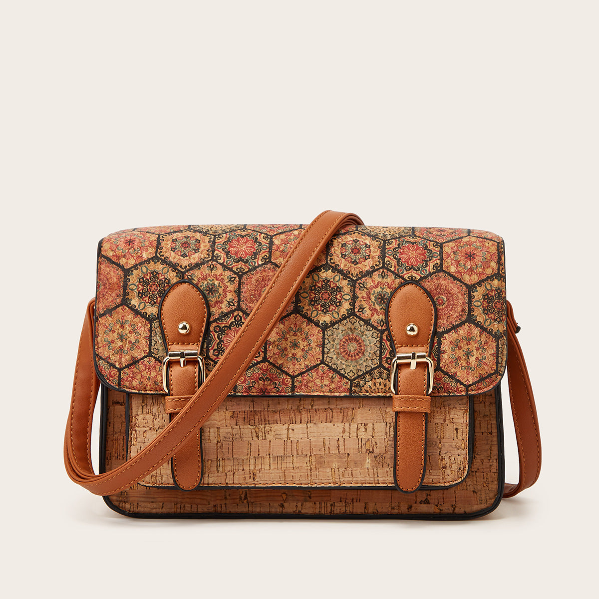 Bohemian Brown Cork Bag