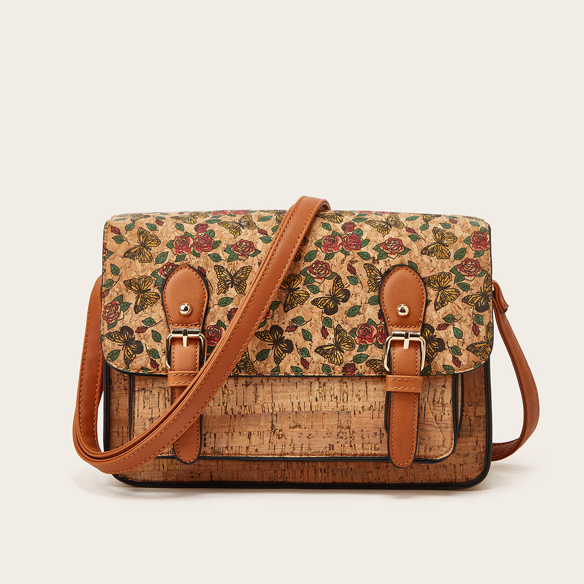 Bohemian Brown Cork Bag