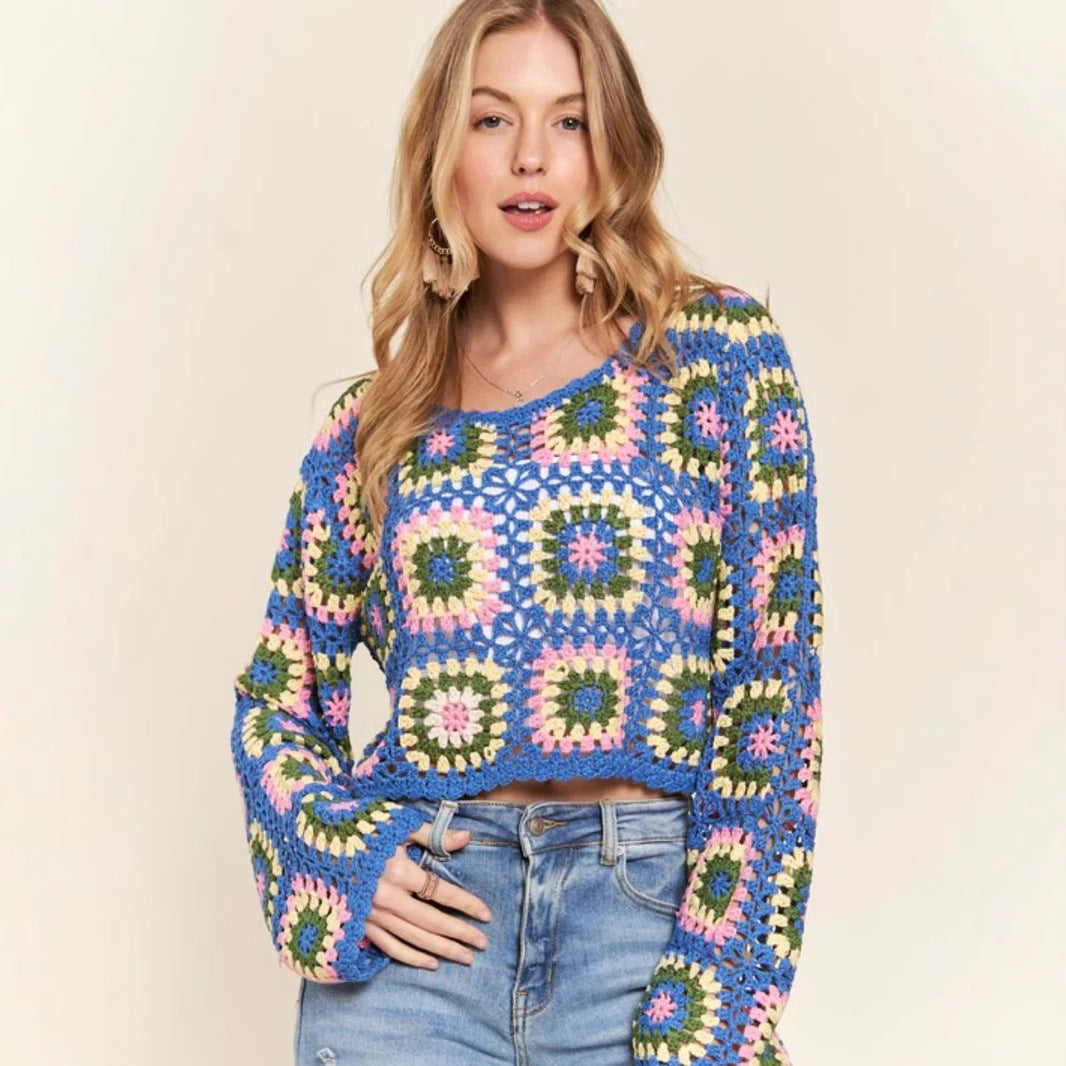 Bohemian Crochet Sweater for Women