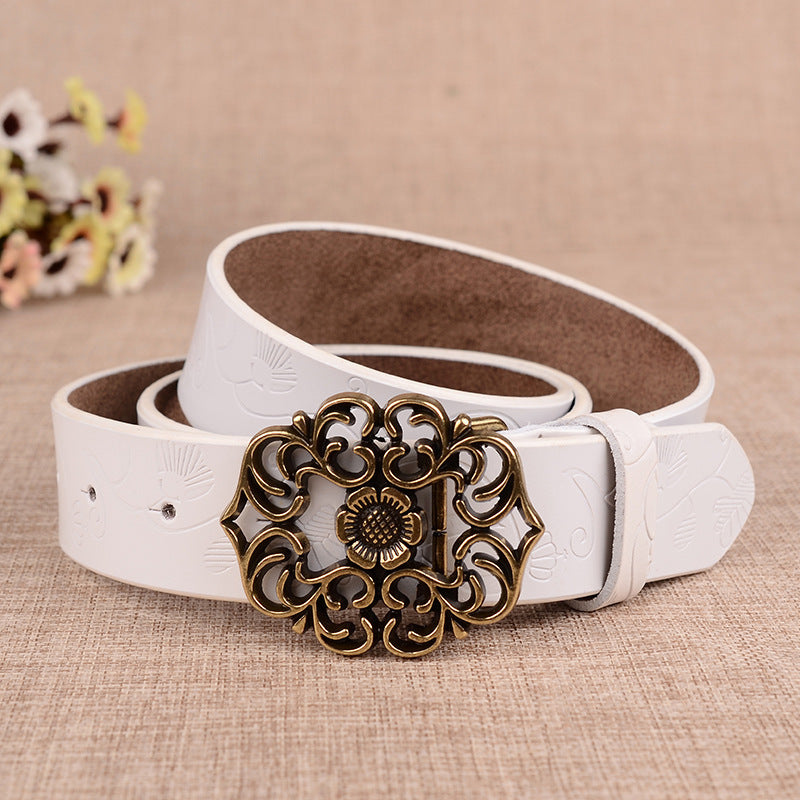 Bohemian Flower Buckle Belt boho