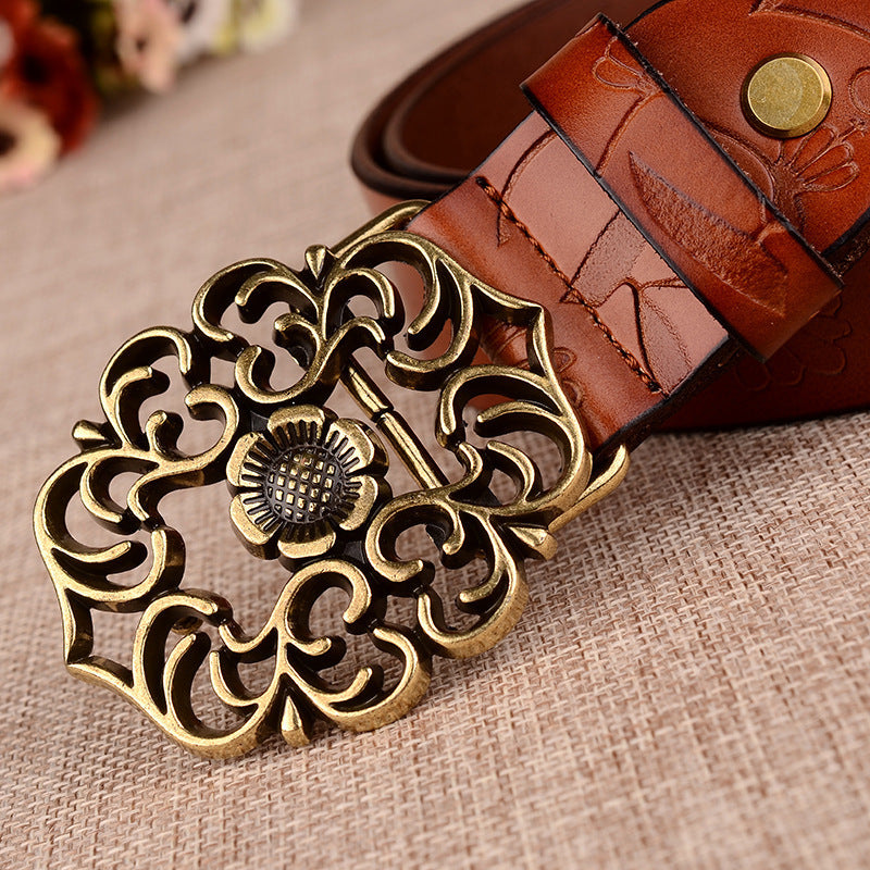 Bohemian Flowers Buckle Belt