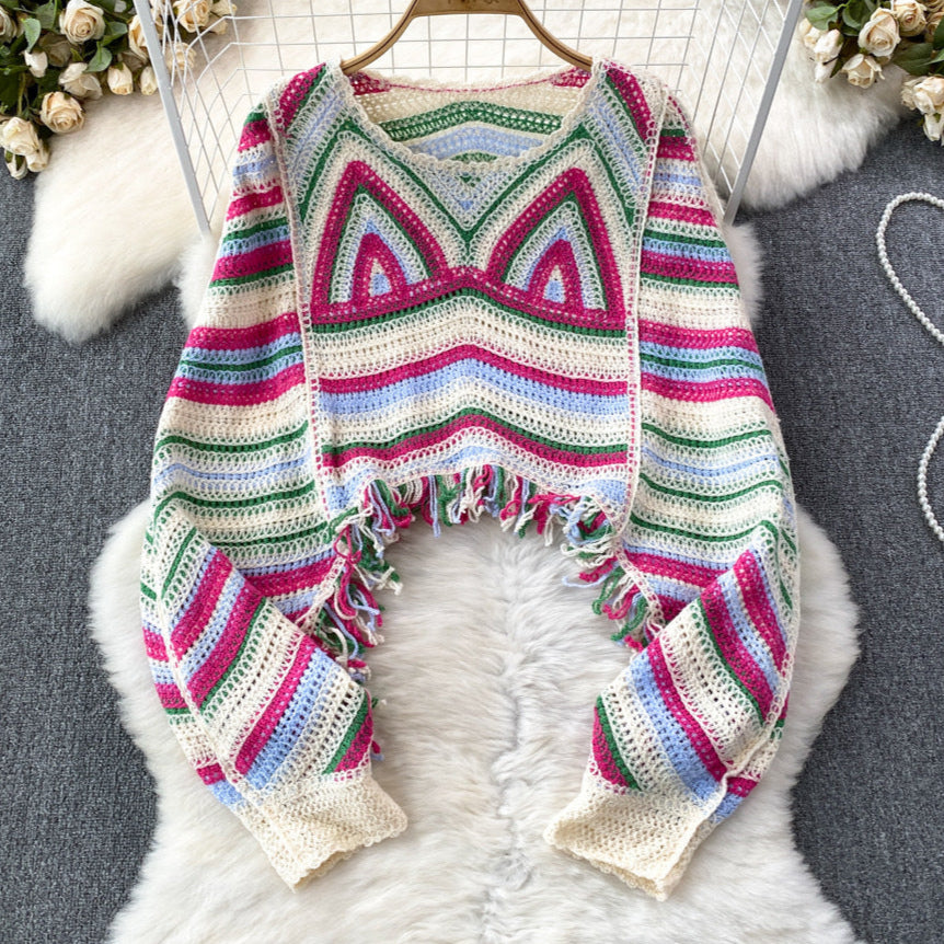 Bohemian Fringe Sweater