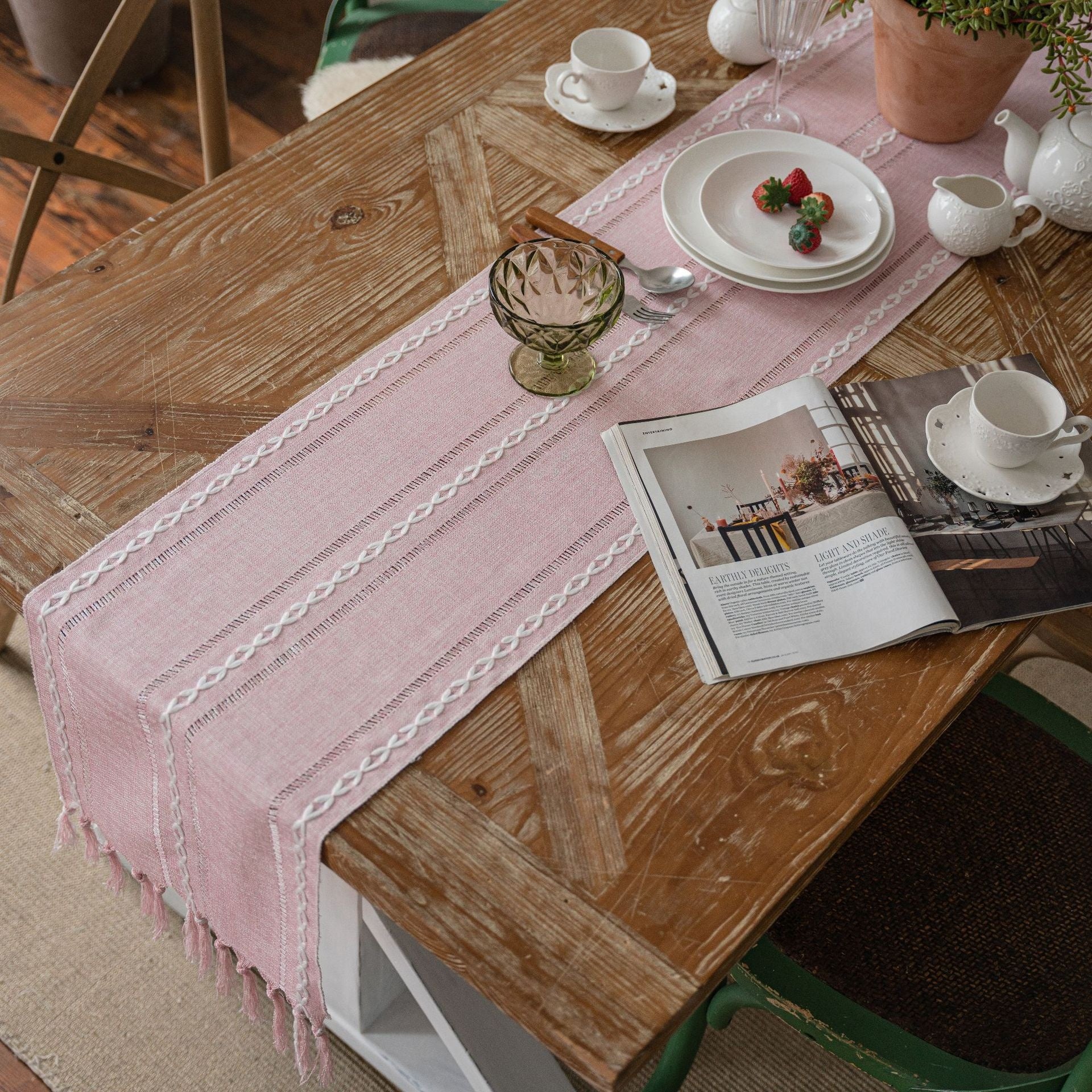 Bohemian Table Runners with Tassel