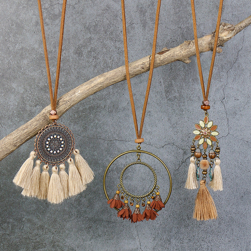 Bohemian Tassel Necklaces - Set of 3 Pcs
