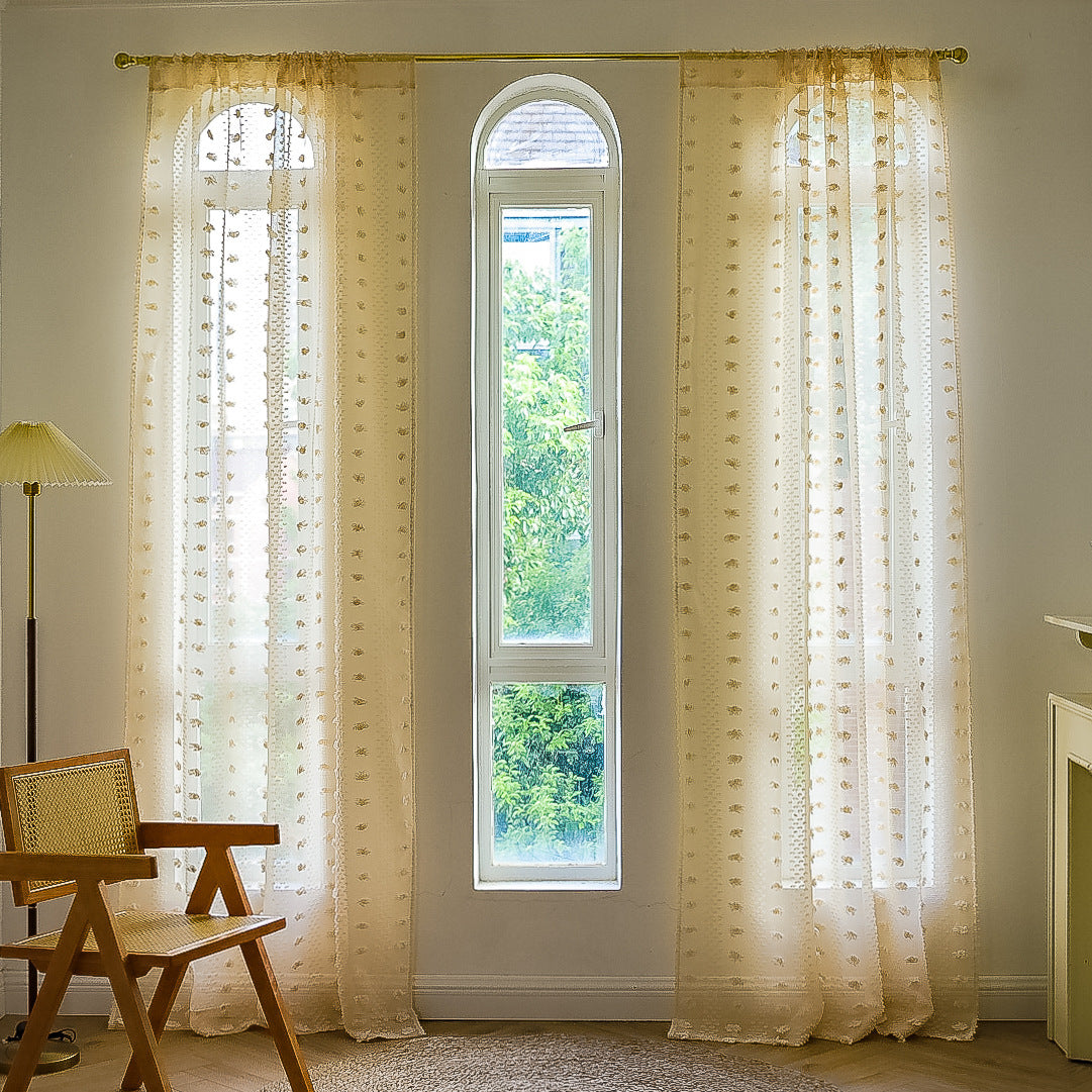 Bohemian Thin Tufted Curtains