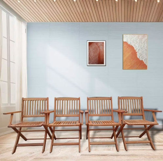 Bohemian Wooden Foldable Chairs