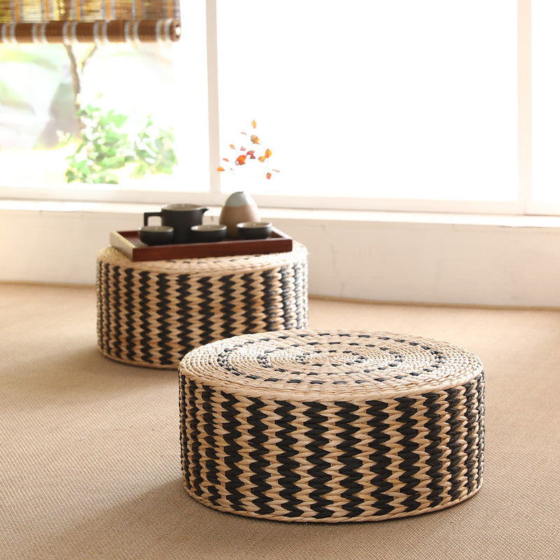 Bohemian Woven Ottomans