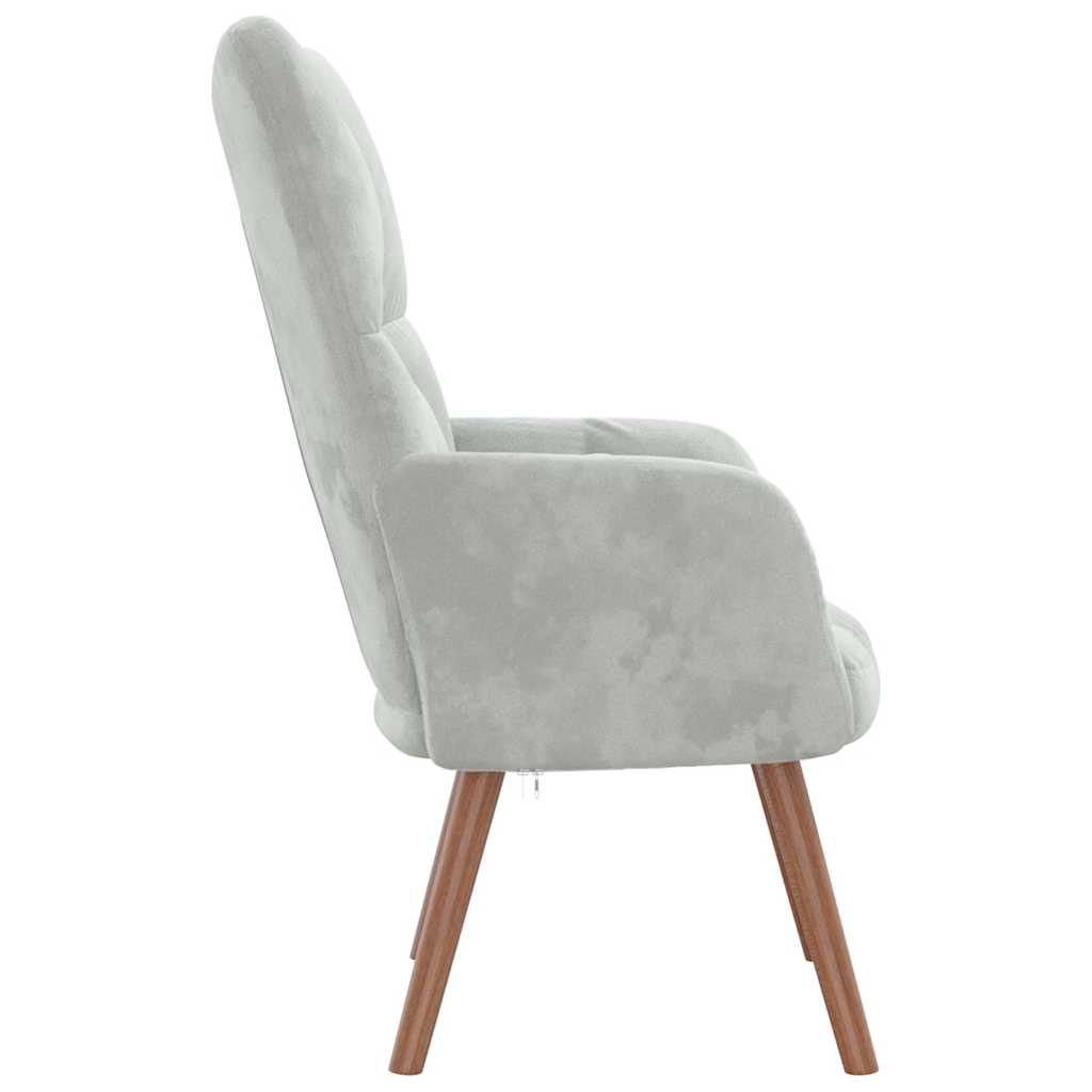Modern Boho Accent Chair with Wooden Legs