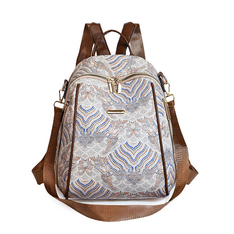 Boho Chic Pattern Backpack Bag
