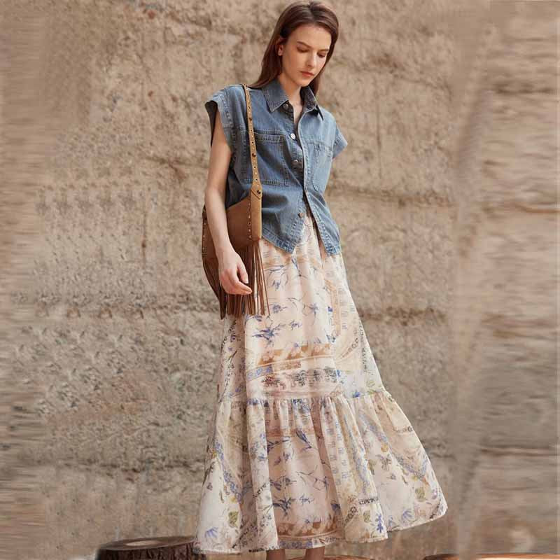 Boho Chic Patterned Maxi Skirts
