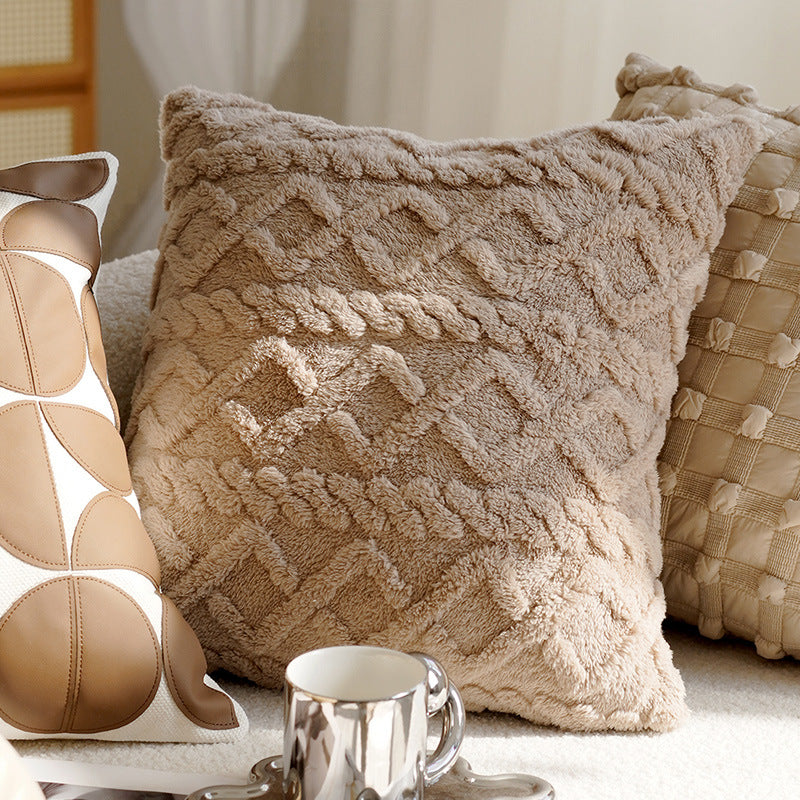Boho Chic Pillow Covers Beige and Brown