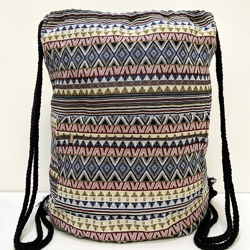Boho Drawstring Backpack