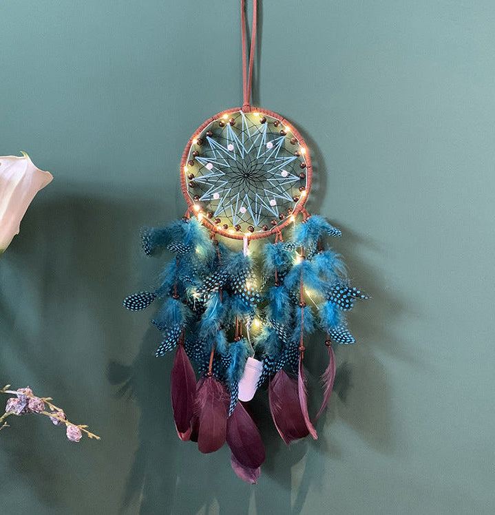 Boho Dreamcatcher with LED Lights