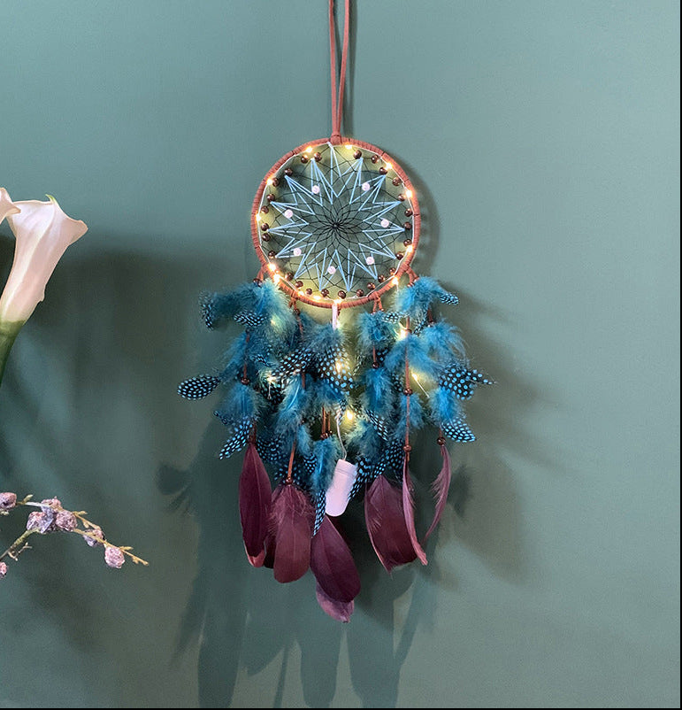 Boho Dreamcatcher with LED Lights
