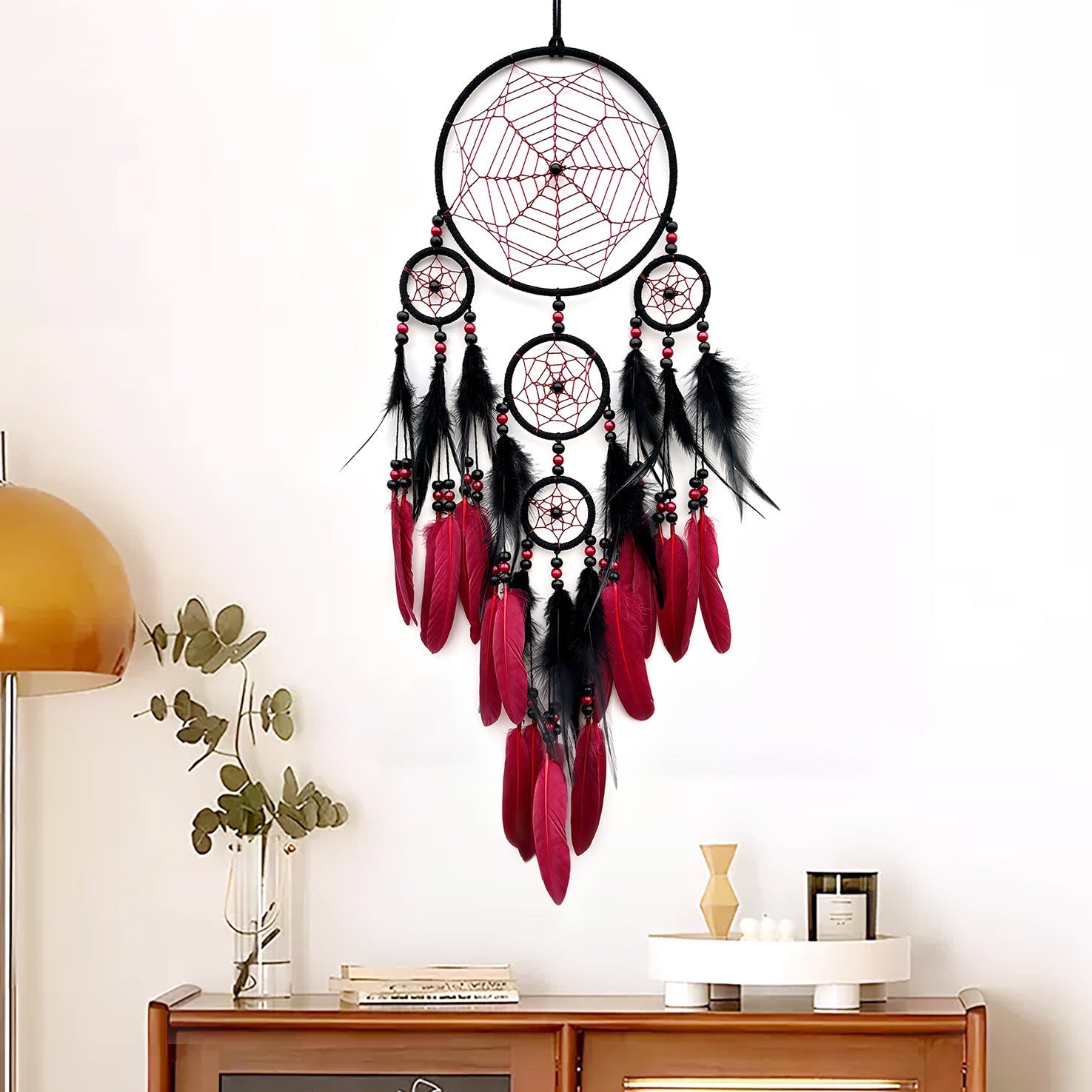 Boho Dreamcatchers with Feathers