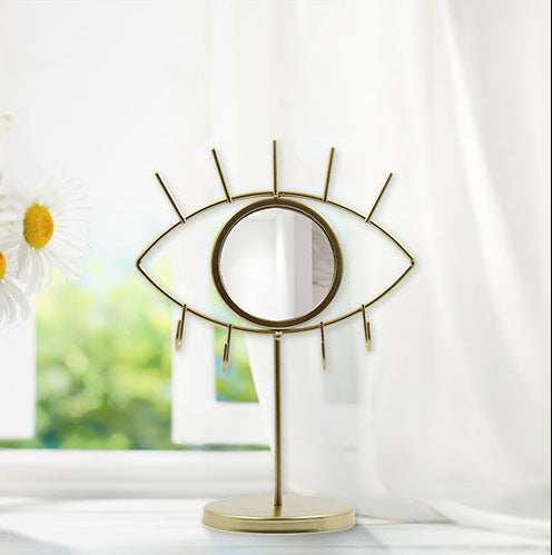 Boho Eye Jewelry Stand with Mirror