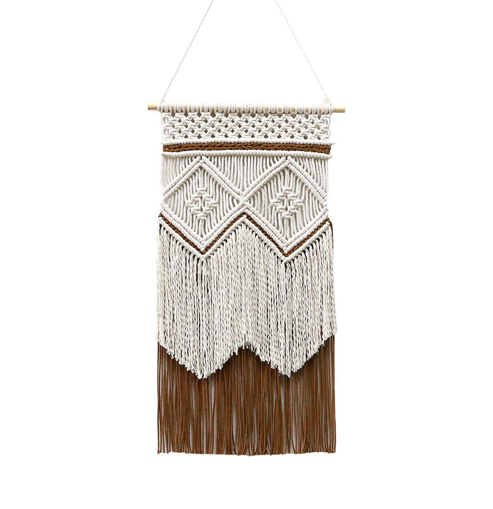 Boho Geometric Fringe Wall Hanging