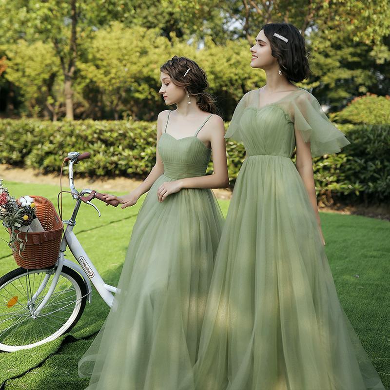 Boho Green Bridesmaid Dresses - Mix and Match