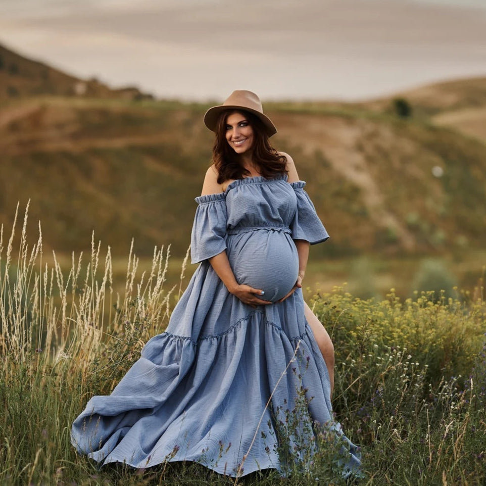 Boho Maternity Photoshoot Co-Ord Outfit Set