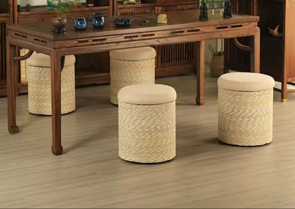 Boho Ottoman with Storage