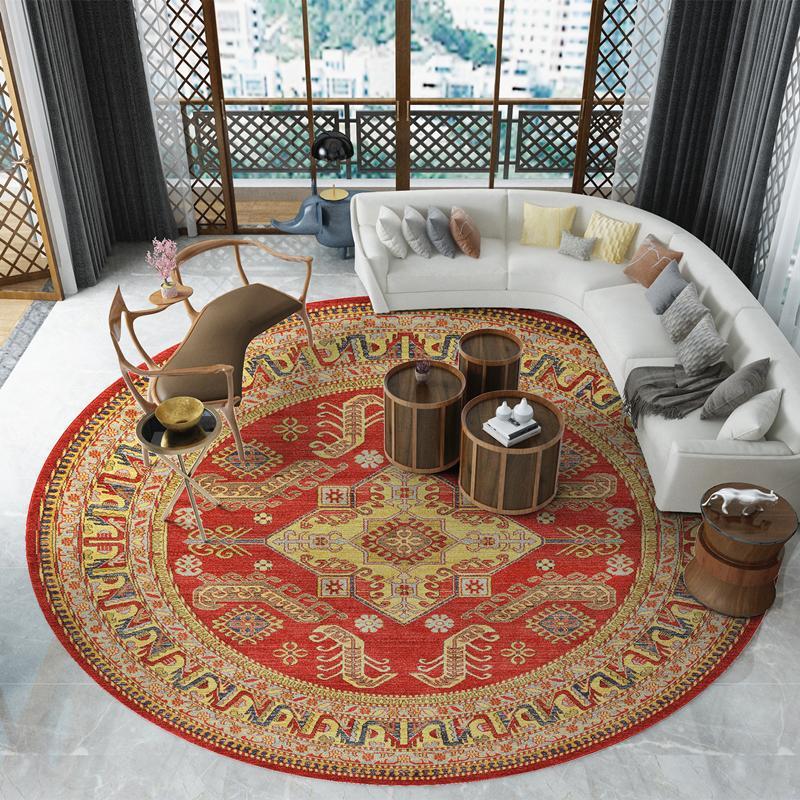 Boho Pattern Round Rug boho