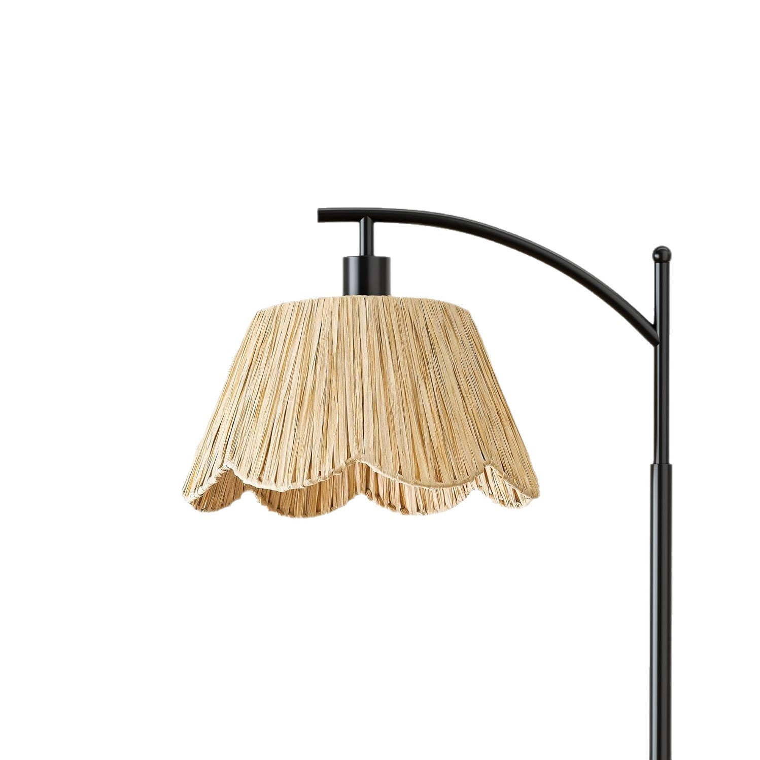 Boho Rattan Floor Lamp