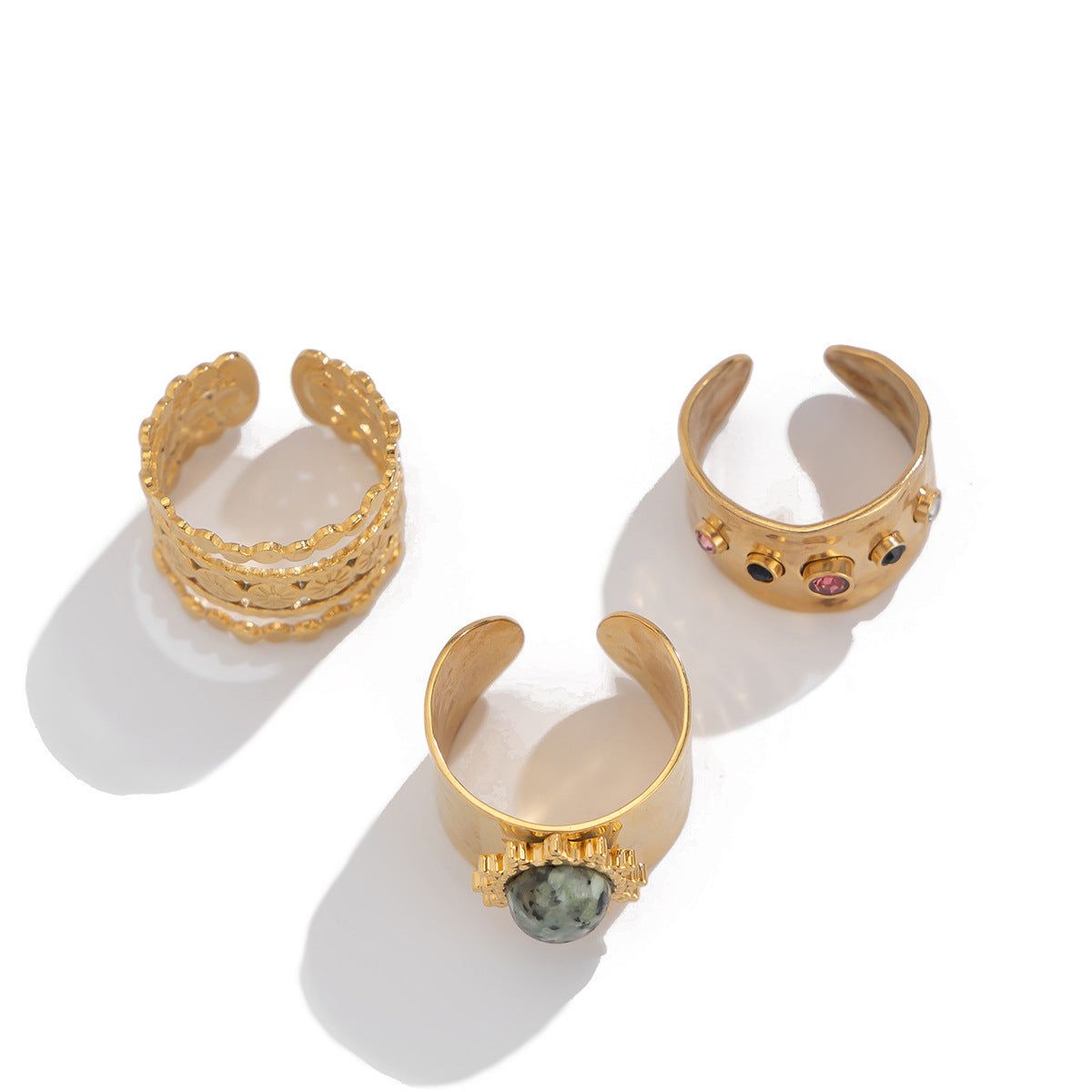 3 Pcs Boho Rings Set