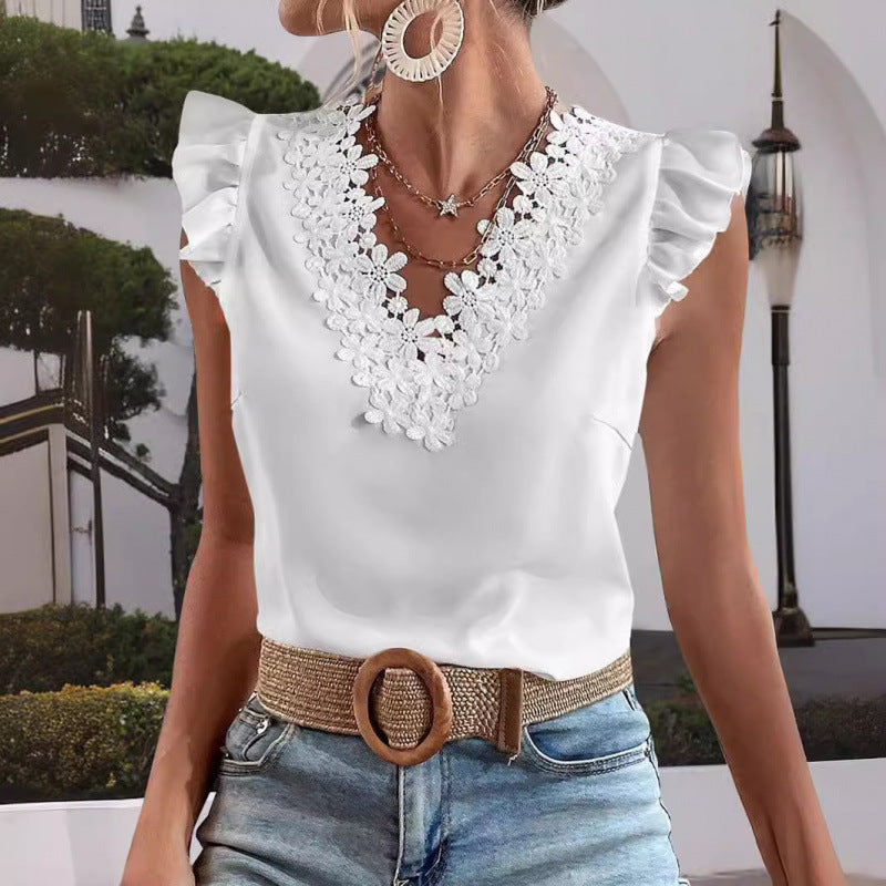 Boho Style White Top