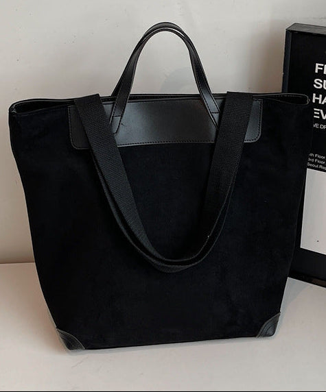 Boho Suede Tote Bag Women