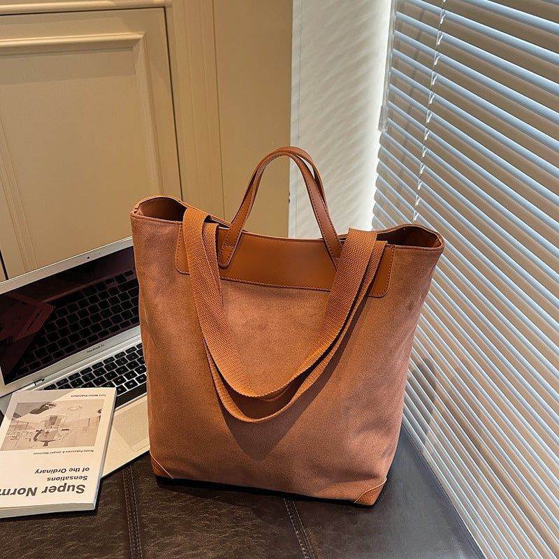 Boho Suede Tote Bag for Women
