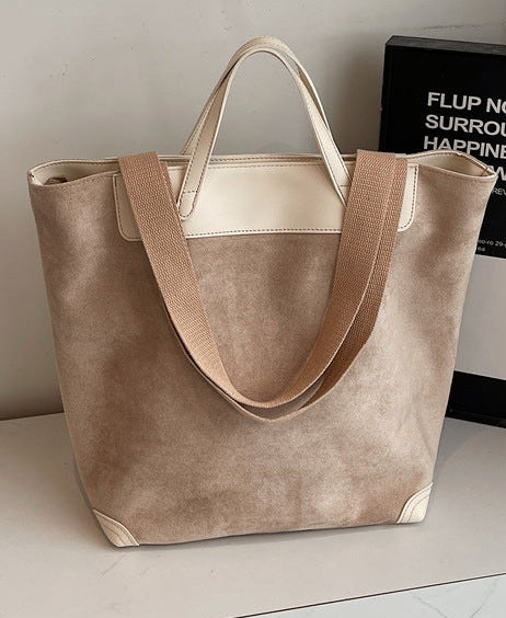 Boho Suede Tote Bag for Women